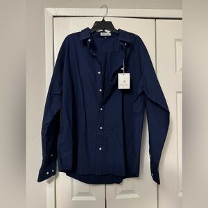 NWT Dark Blue Button Down Shirt